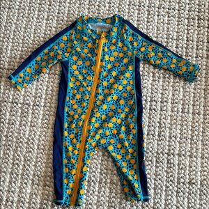 Kids Blue and Yellow Rashguard